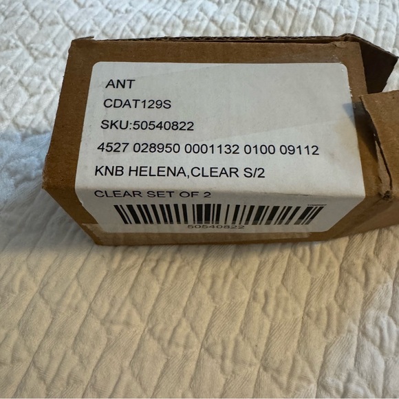 Anthropologie Helena Knobs -  Glass and Gold Drawer Knobs - Picture 4 of 4